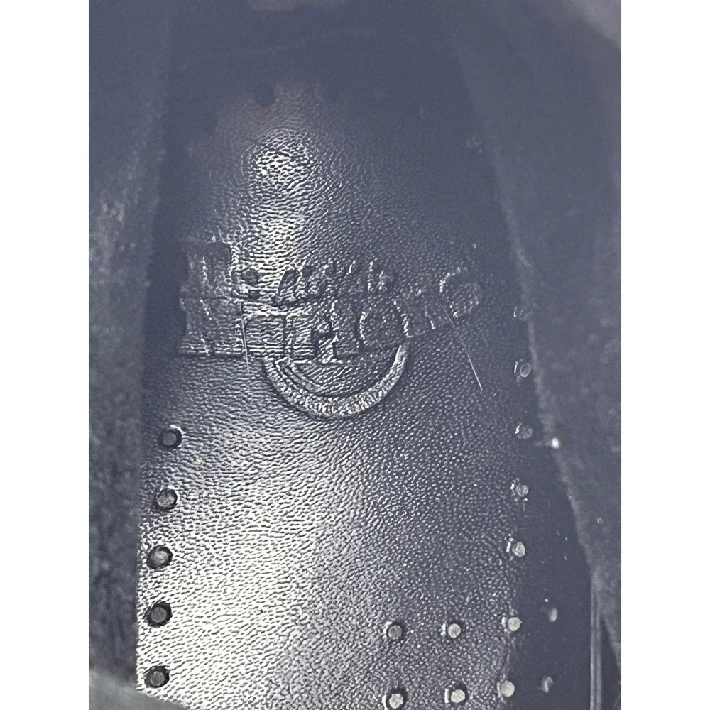 Dr Martens Leather Ankle Boots Black AirWair Bouncing‎ Soles Combat Boots
